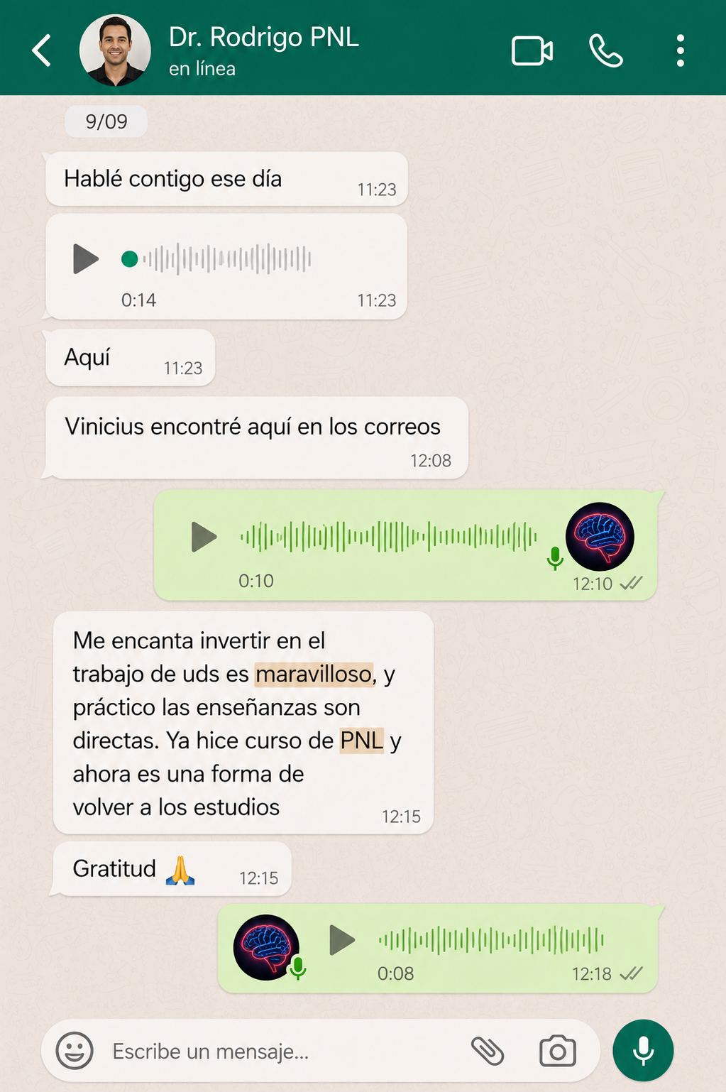 Feedback Dr. Rodrigo