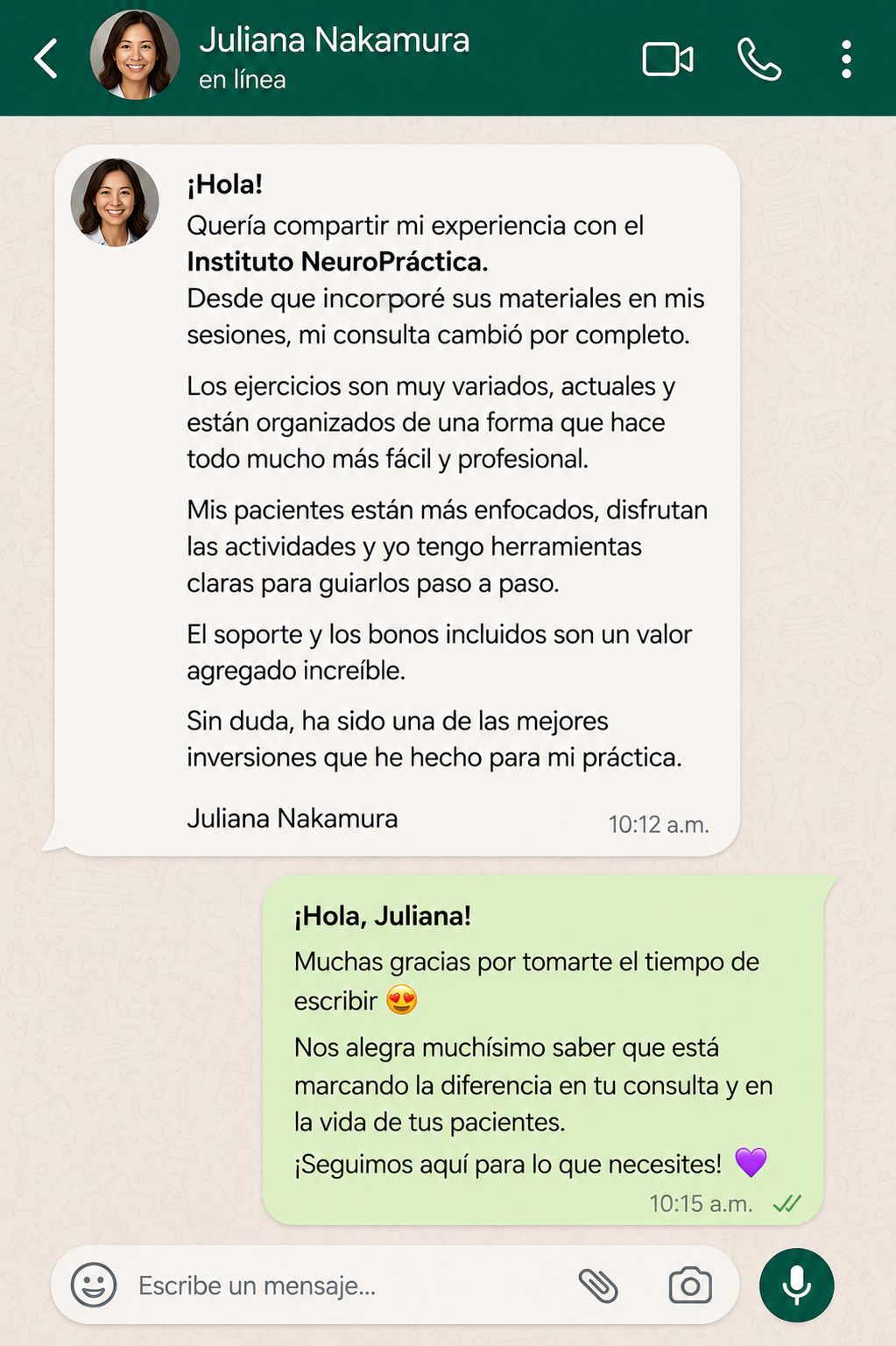 Feedback Juliana Nakamura