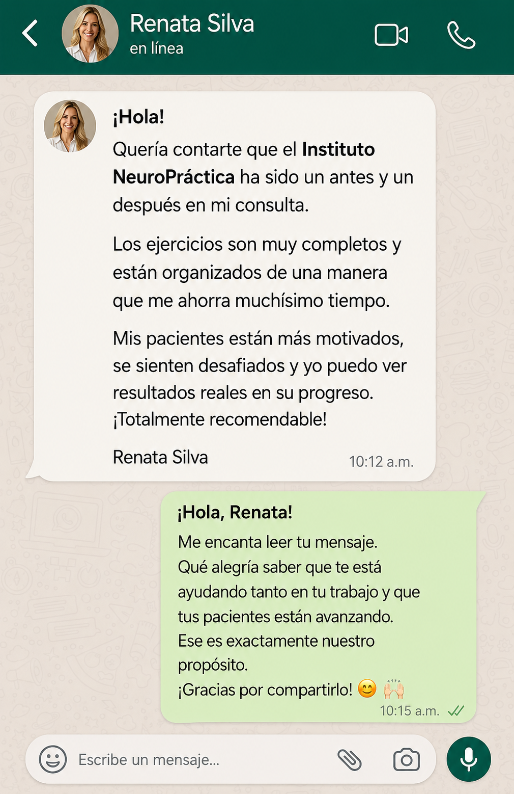 Feedback Renata Silva
